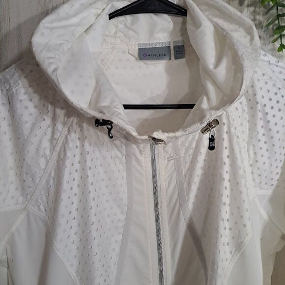 Athleta WindBreaker Jacket Zip Jacket with hood NEW - Picture 7 of 11